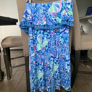 Lilly Pulitzer La Fortuna Off The Shoulder Romper